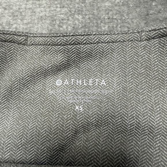 Athleta Pants Womens XS Gray Delancey Herringbone Tight Slim Mid Rise Athleisure - Picture 4 of 11